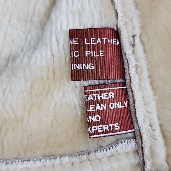 Vintage Cabin Core Leather P.B.D. Coat Shearling Rancher Marlboro - Picture 9 of 16
